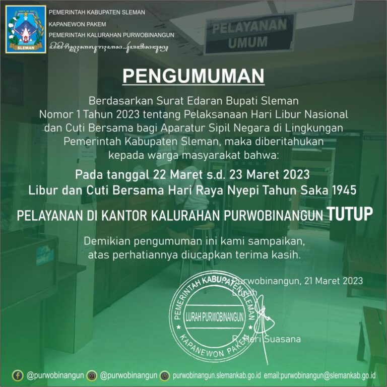 gambar_Pengumuman Libur dan Cuti Bersama Hari Raya Nyepi Tahun Saka