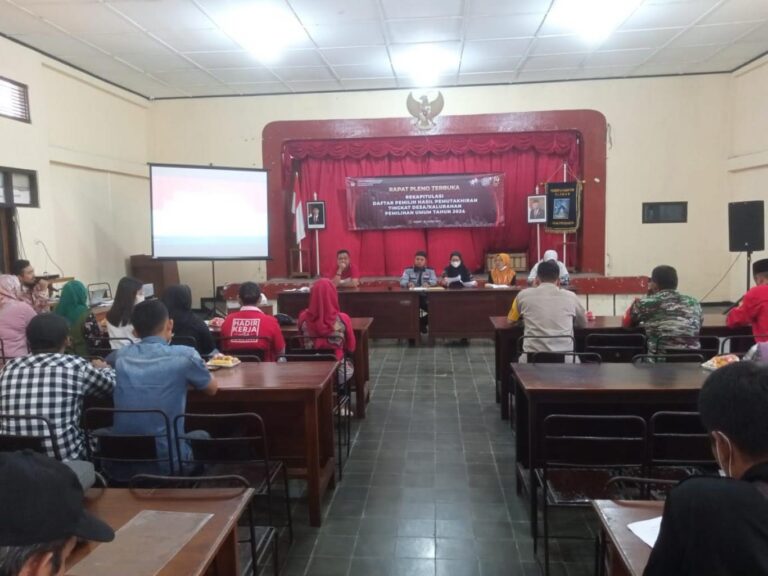 gambar_Rapat Pleno Terbuka Rekapitulasi DPHP Kalurahan Purwobinangun